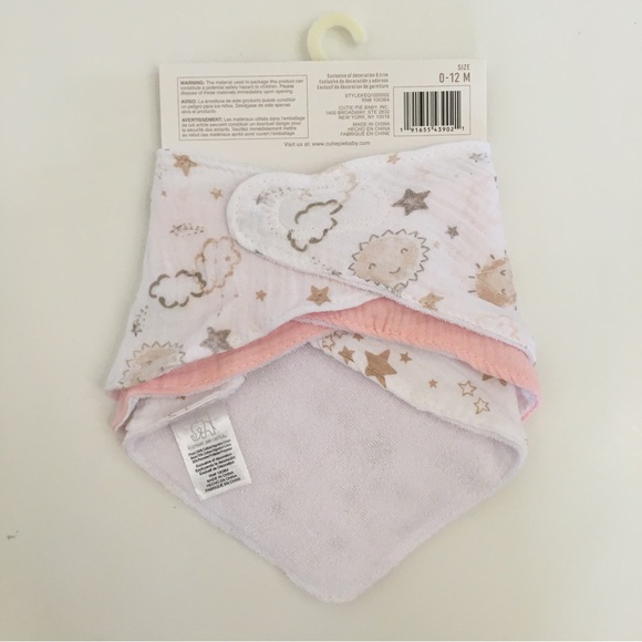 NEW 3 Baby Bibs Cotton | Elephant and Castle - Picture 6 of 6